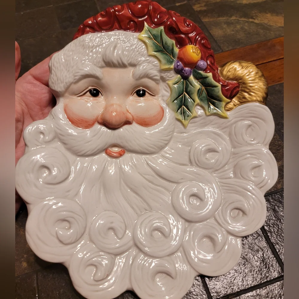 Fitz And Floyd Essentials Christmas Dish Set Canape Relish Candy‎ Lane Magolica